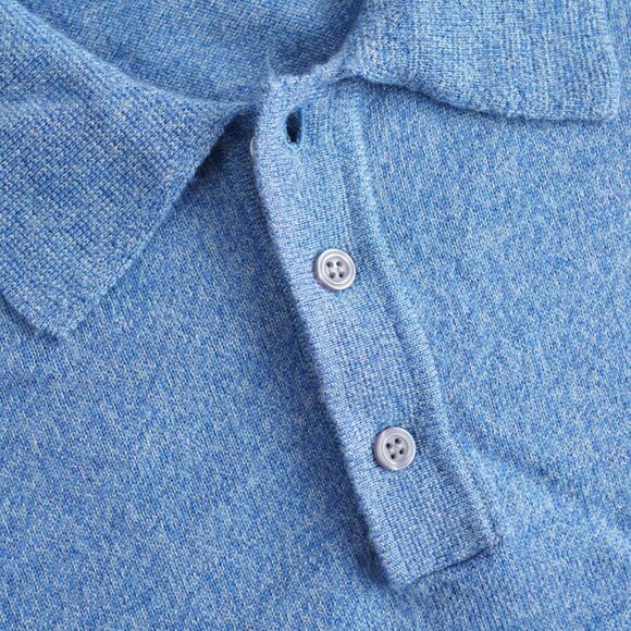 Jos. A. Bank Merino Wool Polo Collar Sweater Signature Pullover Blue Mens Sz XXL - Picture 4 of 9